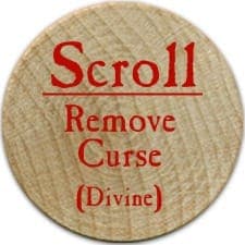 Scroll Remove Curse (R) - 2005b (Wooden)