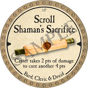 Scroll Shaman's Sacrifice - 2019 (Gold)