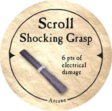 Scroll Shocking Grasp - 2005b (Wooden)
