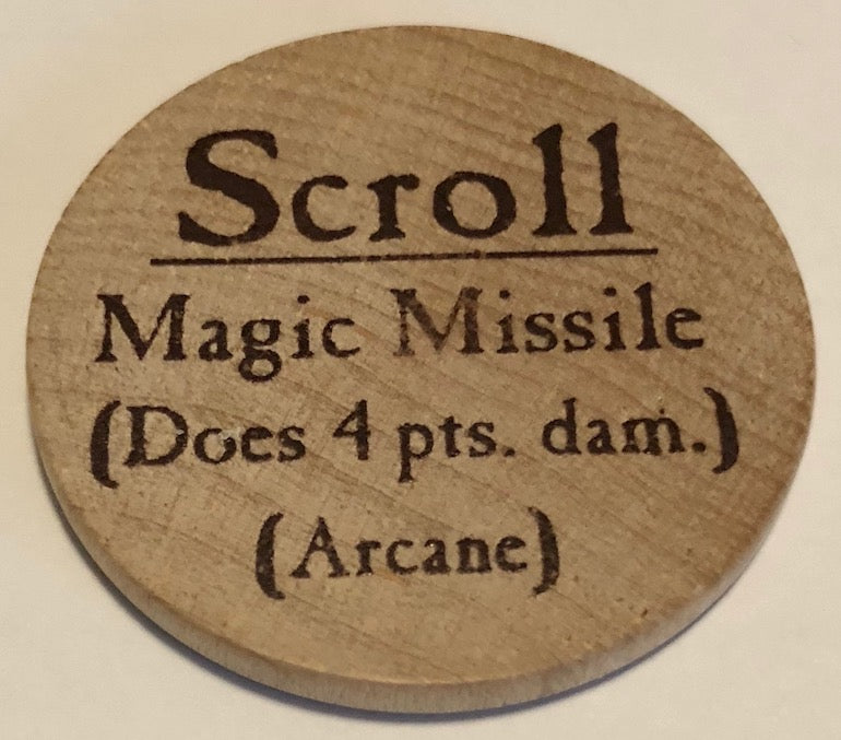 Scroll Magic Missile - 2003 (Wooden) - C26
