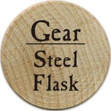Steel Flask - 2005b (Wooden)