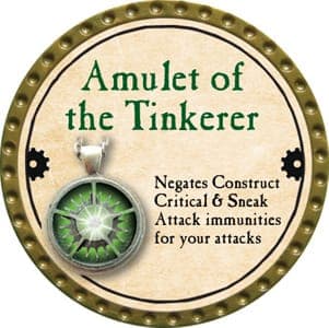 Amulet of the Tinkerer - 2013 (Gold) - UC