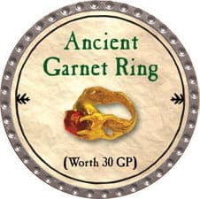 Ancient Garnet Ring - 2009 (Platinum) - C37