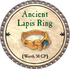 Ancient Lapis Ring - 2009 (Platinum) - C37
