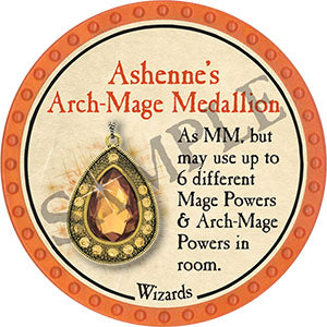 Ashenne's Arch-Mage Medallion - 2021 (Orange) - C37