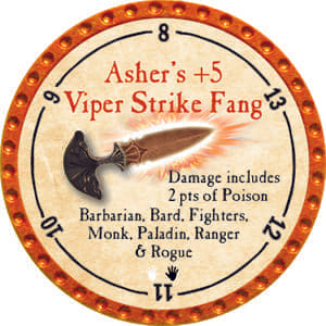 Asher’s +5 Viper Strike Fang - 2014 (Orange) - C26
