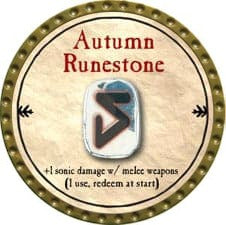 Autumn Runestone - 2009 (Gold) - C007