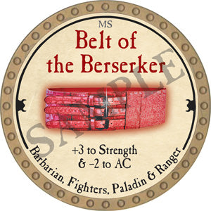 Belt of the Berserker - 2018 (Gold) - C17