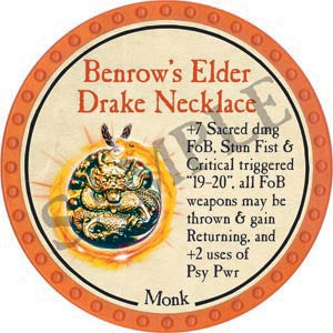 Benrow's Elder Drake Necklace - 2020 (Orange) - C26