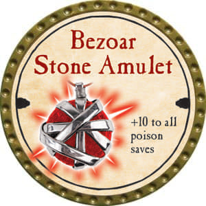 Bezoar Stone Amulet - 2014 (Gold) - C26