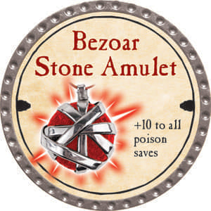 Bezoar Stone Amulet - 2014 (Platinum) - C49
