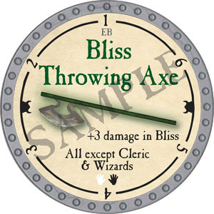 Bliss Throwing Axe - 2018 (Platinum) - C17