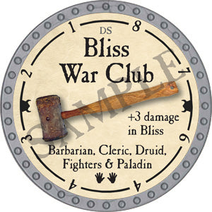 Bliss War Club - 2018 (Platinum)