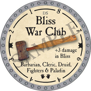 Bliss War Club - 2018 (Platinum) - C17