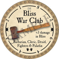 Bliss War Club - 2018 (Gold)