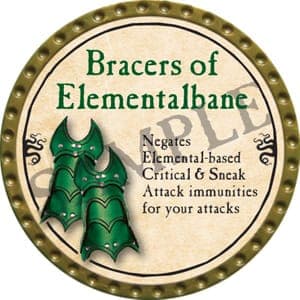 Bracers of Elementalbane - 2016 (Gold)