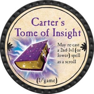 Carter’s Tome of Insight - 2015 (Onyx) - C117