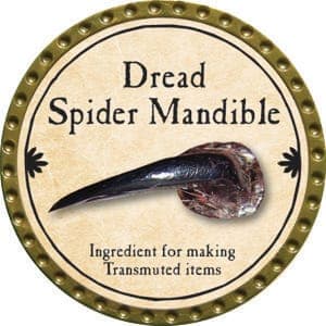 Dread Spider Mandible - 2015 (Gold)