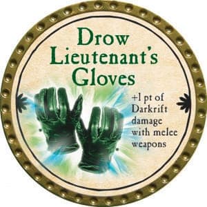 Drow Lieutenant’s Gloves - 2015 (Gold)