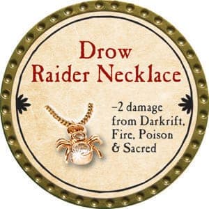 Drow Raider Necklace - 2015 (Gold)