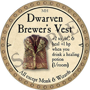 Dwarven Brewer's Vest - 2021 (Gold)