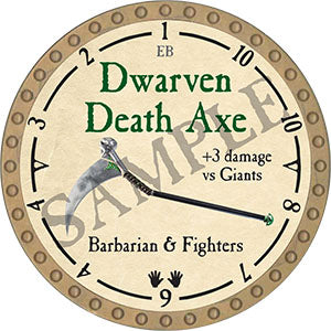 Dwarven Death Axe - 2021 (Gold) - C17