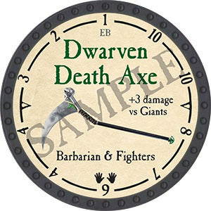 Dwarven Death Axe - 2021 (Onyx) - C37
