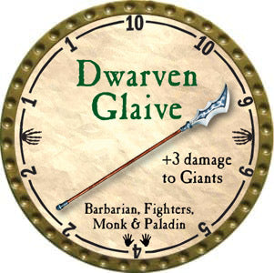 Dwarven Glaive - 2012 (Gold)