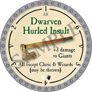 Dwarven Hurled Insult - 2021 (Platinum) - UC