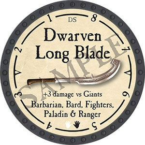 Dwarven Long Blade - 2021 (Onyx) - C26