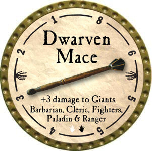 Dwarven Mace - 2012 (Gold)