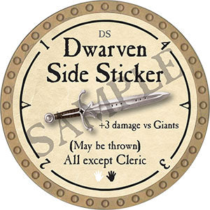 Dwarven Side Sticker - 2021 (Gold) - C