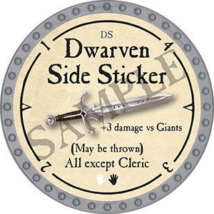 Dwarven Side Sticker - 2021 (Platinum) - C17