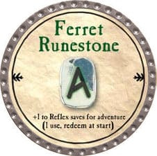 Ferret Runestone - 2009 (Platinum) – Trent Tokens