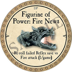 Figurine of Power: Fire Newt - 2021 (Gold) - C17