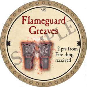 Flameguard Greaves - 2018 (Gold) - C12