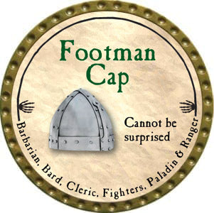 Footman Cap - 2012 (Gold) - C26