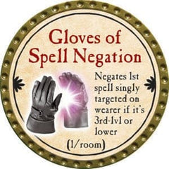 Gloves of Spell Negation - 2015 (Gold) - C21