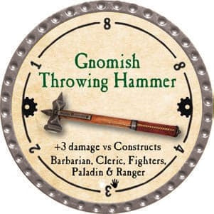 Gnomish Throwing Hammer - 2013 (Platinum)