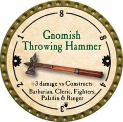 Gnomish Throwing Hammer - 2013 (Gold) - UC