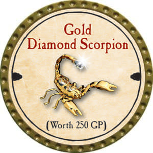 Gold Diamond Scorpion - 2014 (Gold) - C49