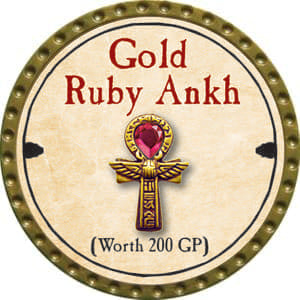 Gold Ruby Ankh - 2014 (Gold)