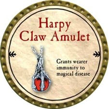 Harpy Claw Amulet - 2009 (Gold) - C6