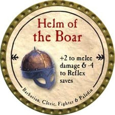 Helm of the Boar - 2009 (Gold)