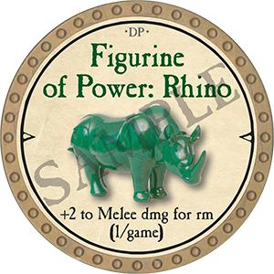 Figurine of Power: Rhino - 2021 (Gold)