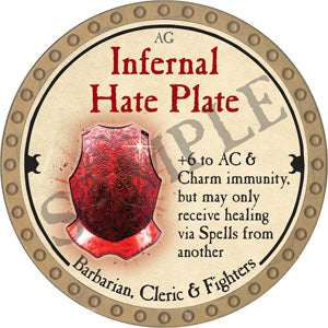 Infernal Hate Plate - 2018 (Gold) - C17