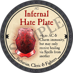 Infernal Hate Plate - 2018 (Onyx) - C26