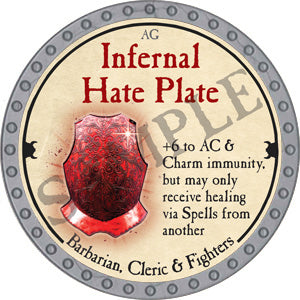 Infernal Hate Plate - 2018 (Platinum)