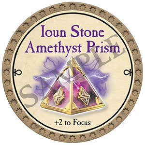 Ioun Stone Amethyst Prism - 2024 (Gold)