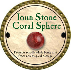 Ioun Stone Coral Sphere - 2011 (Gold)